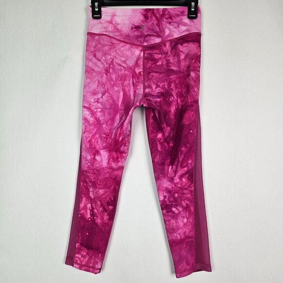 ZYIA Active Hendrix Light and Tight High Rise Pink Tie Dye Capri/Crop Legging 4 - Picture 6 of 8